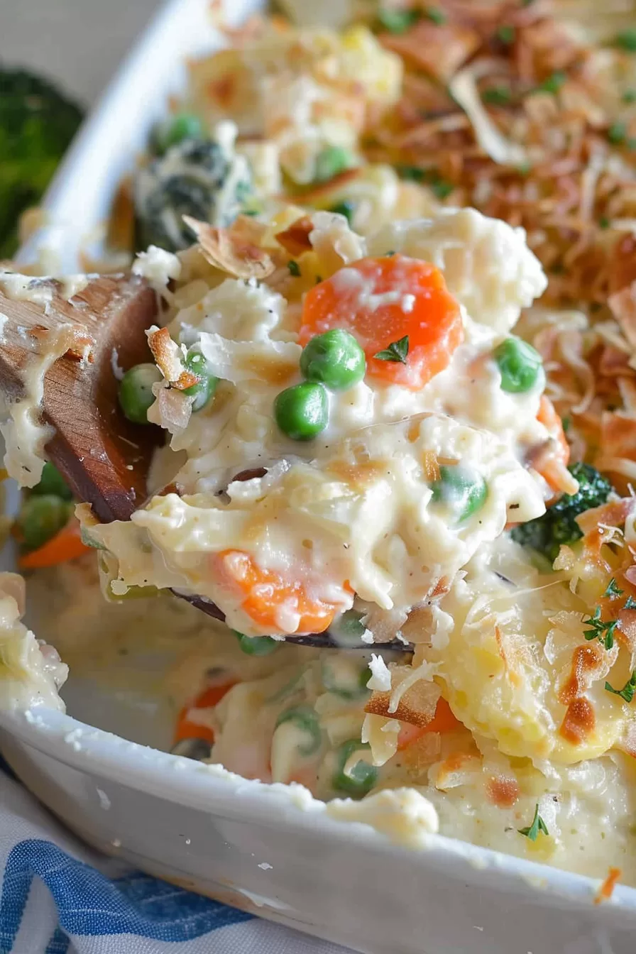 Comforting Creamy Veggie Casserole