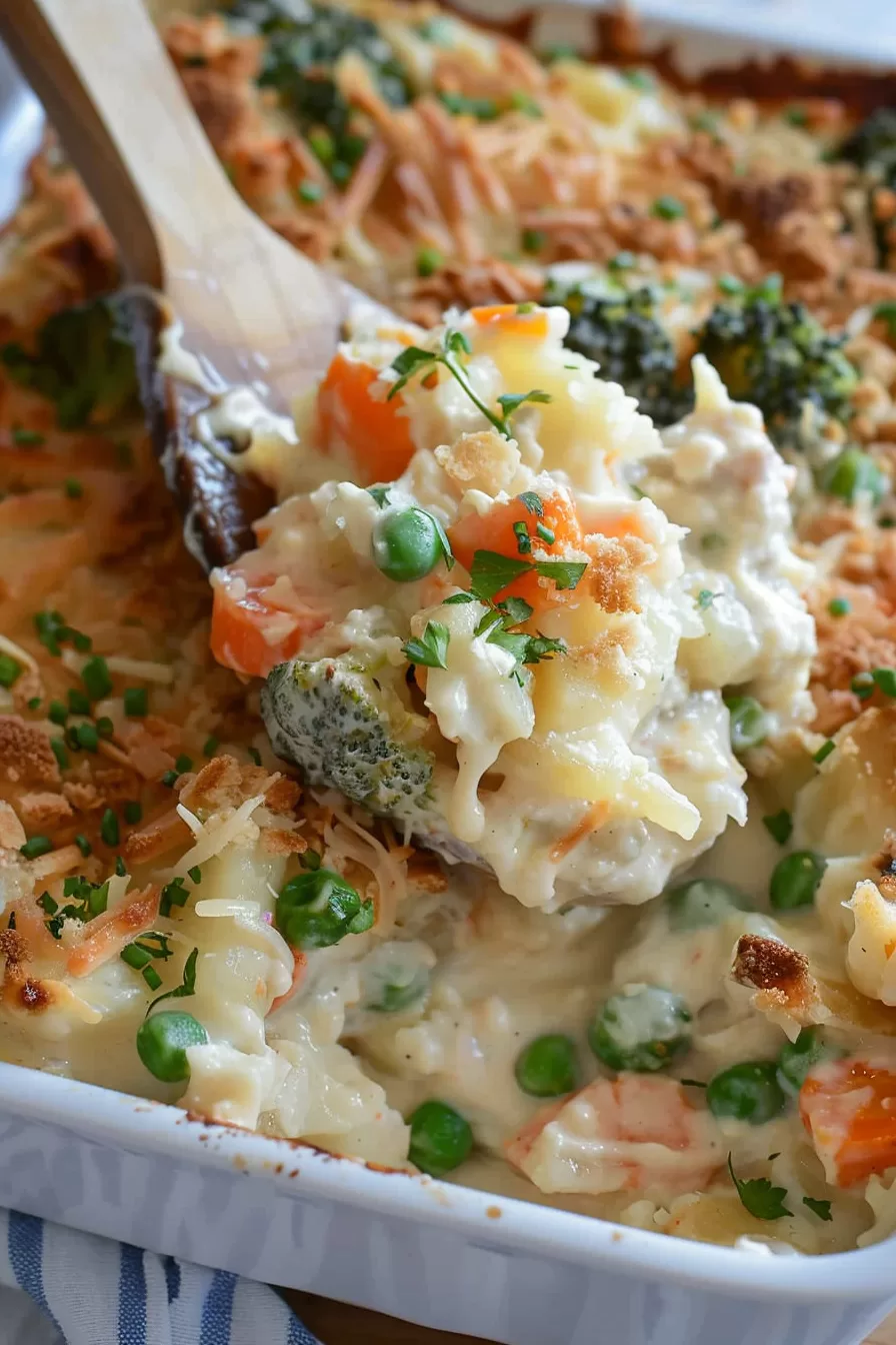 Comforting Creamy Veggie Casserole