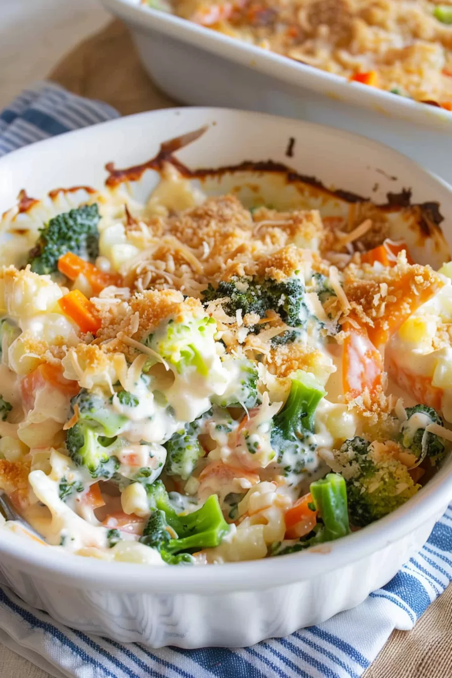 Comforting Creamy Veggie Casserole