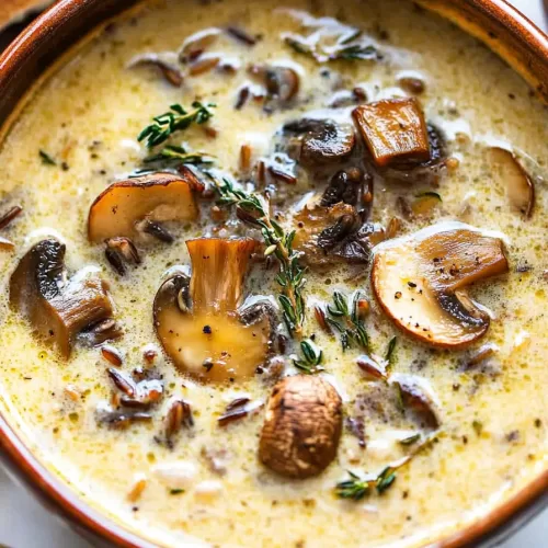 Wild Rice and Mushroom Soup