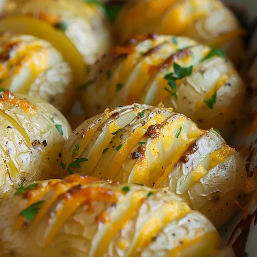 Golden Hasselback Scalloped Potatoes