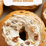 Homemade Pumpkin Spice Bagel