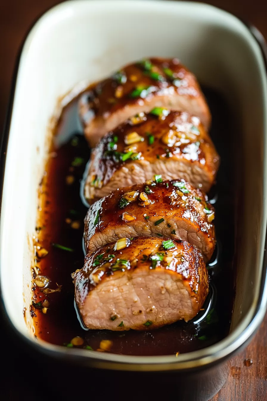 Golden-brown pork served with a sweet, sticky glaze.