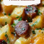 Kielbasa Sausage Cheesy Potato Casserole