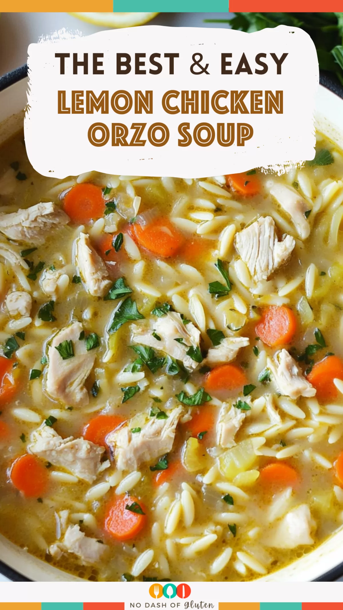 Lemon Chicken Orzo Soup