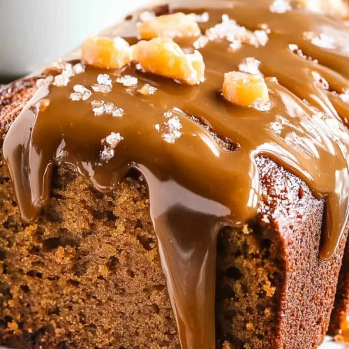 Moist Salted Caramel Banana Bread