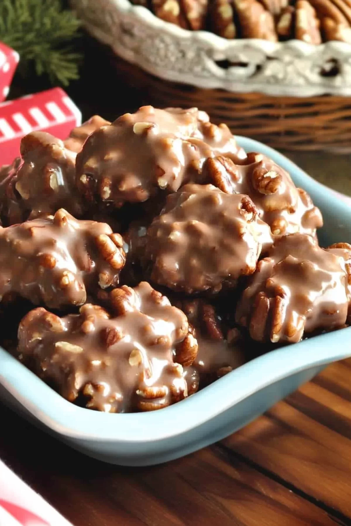 Perfectly rounded treats on bowl, showcasing caramel and nut textures.