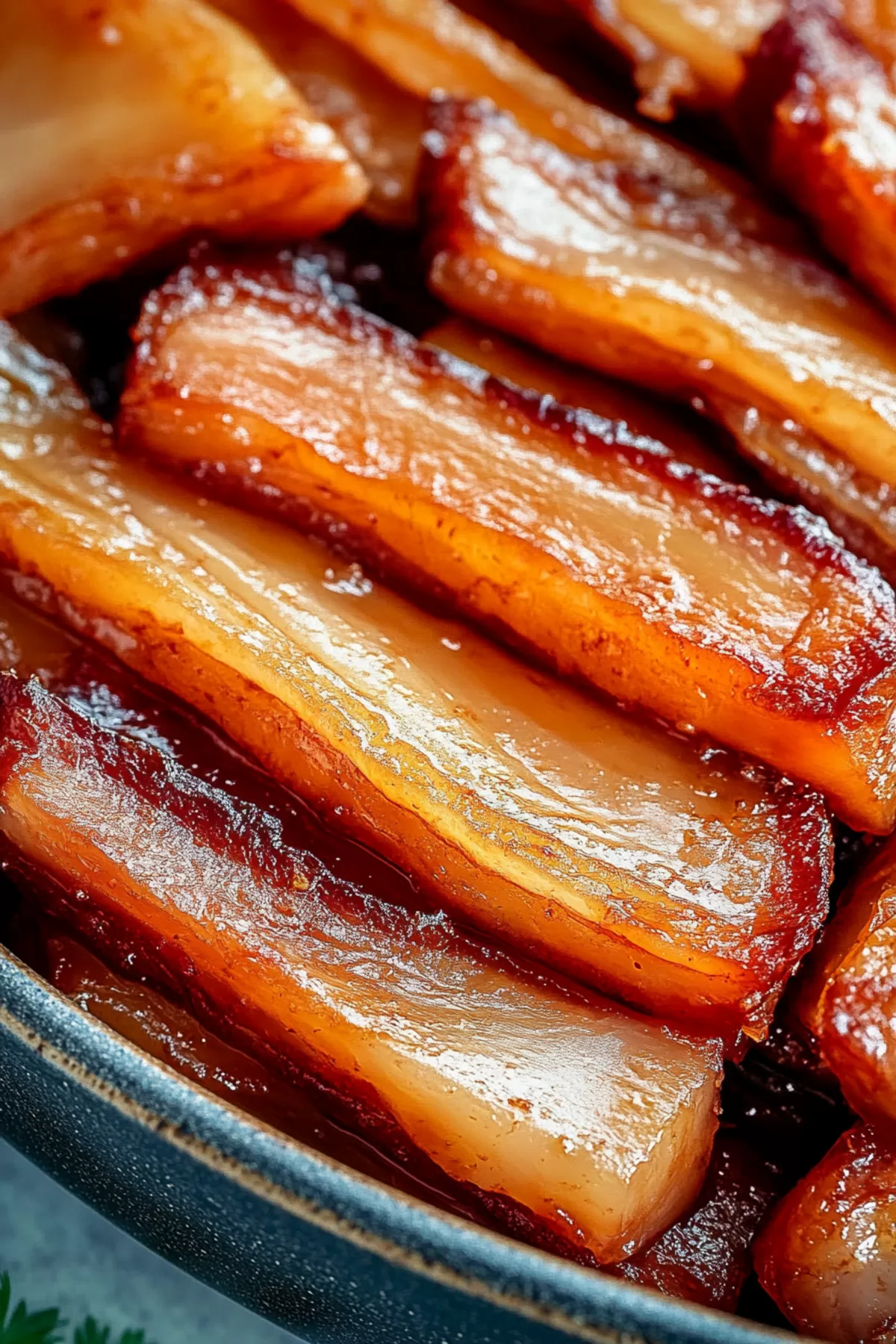 A hearty plate of roasted meat with crispy edges and a succulent interior.