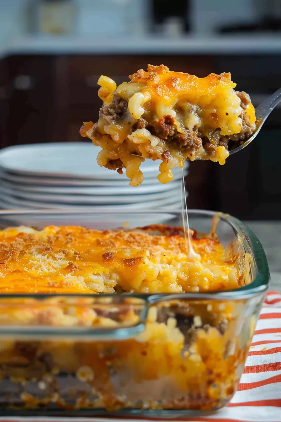 Savory Patty Melt Casserole