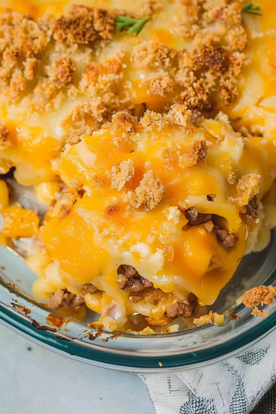 Savory Patty Melt Casserole