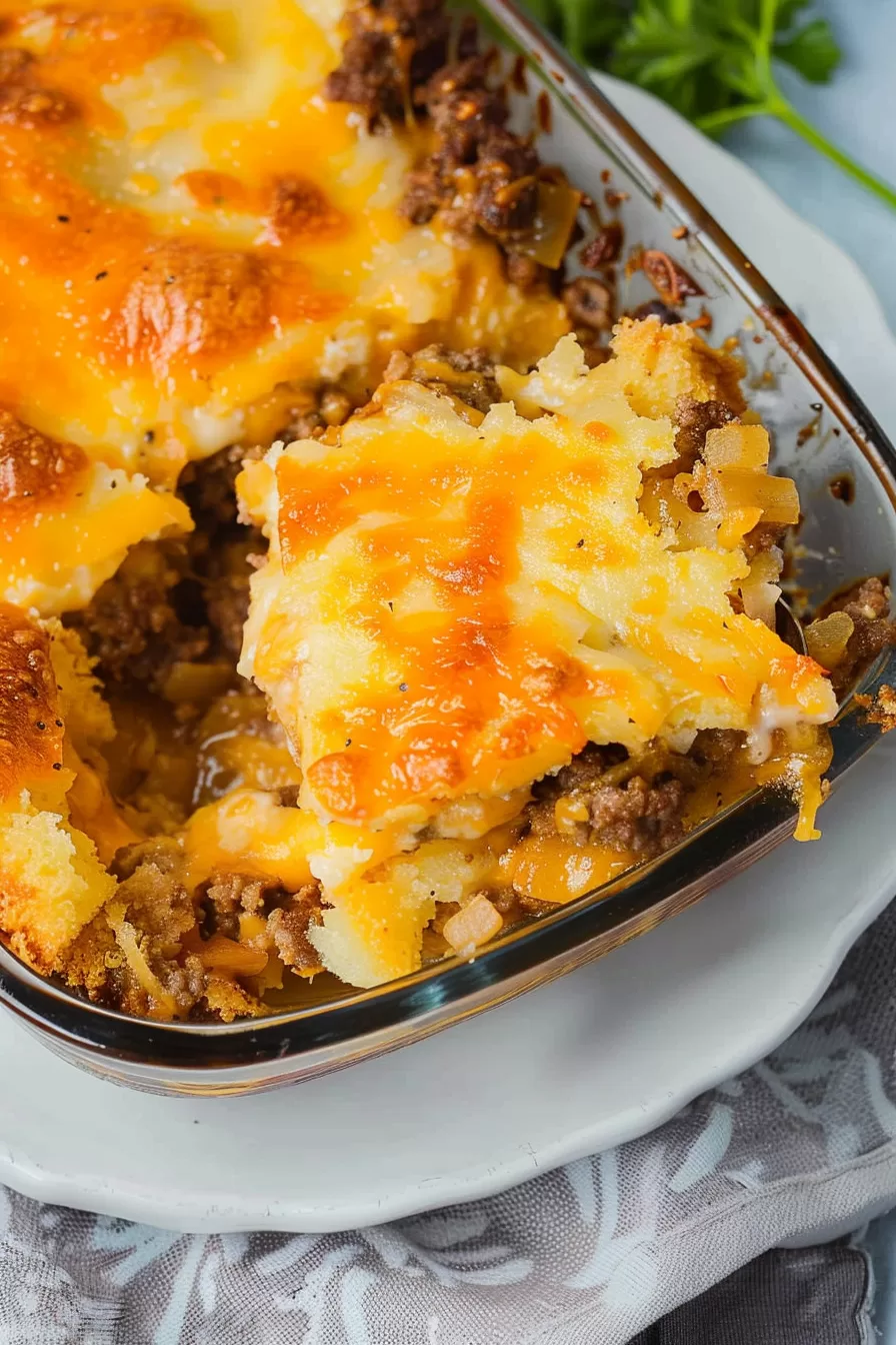 Savory Patty Melt Casserole