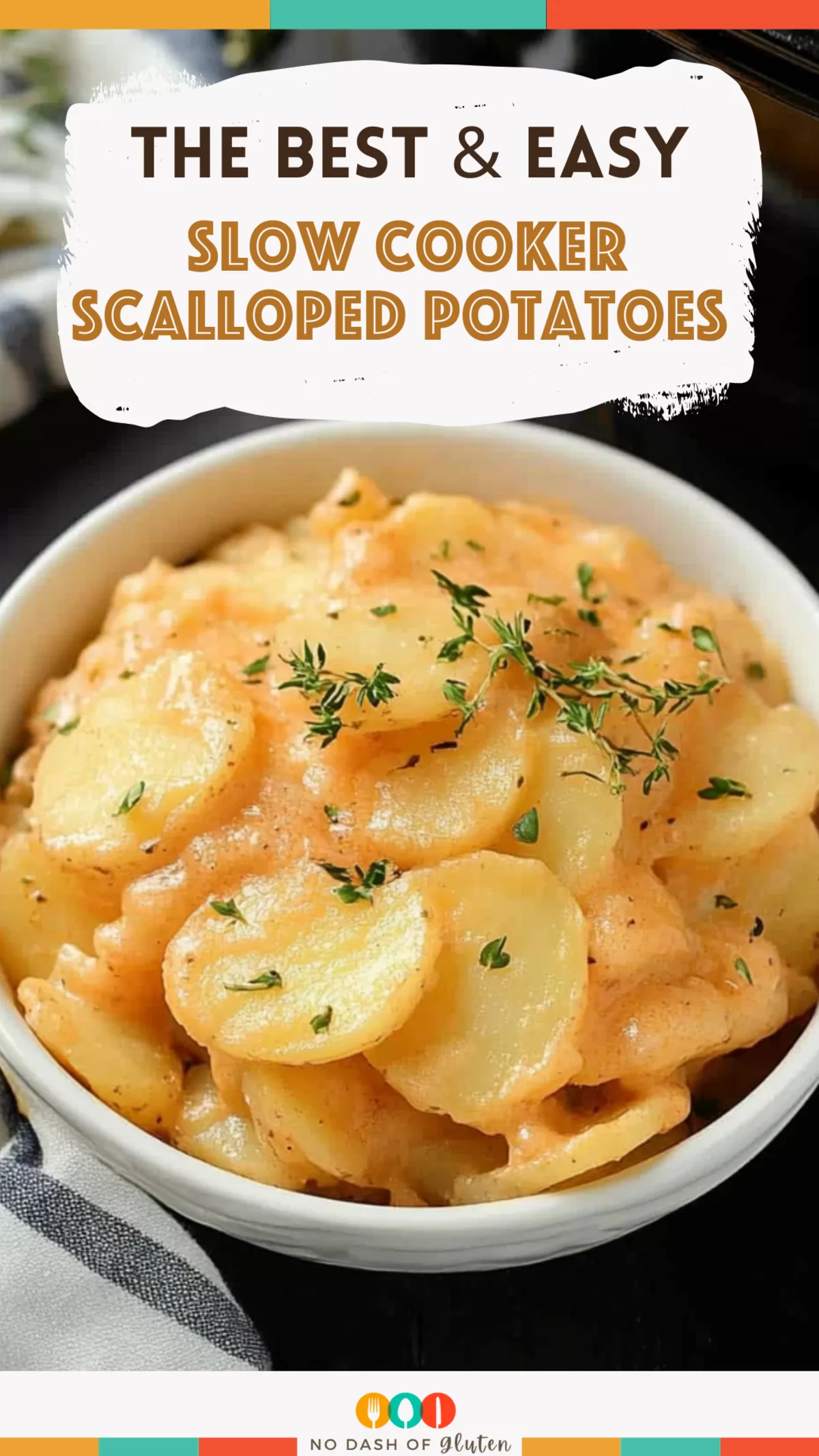 Slow Cooker Scalloped Potatoes