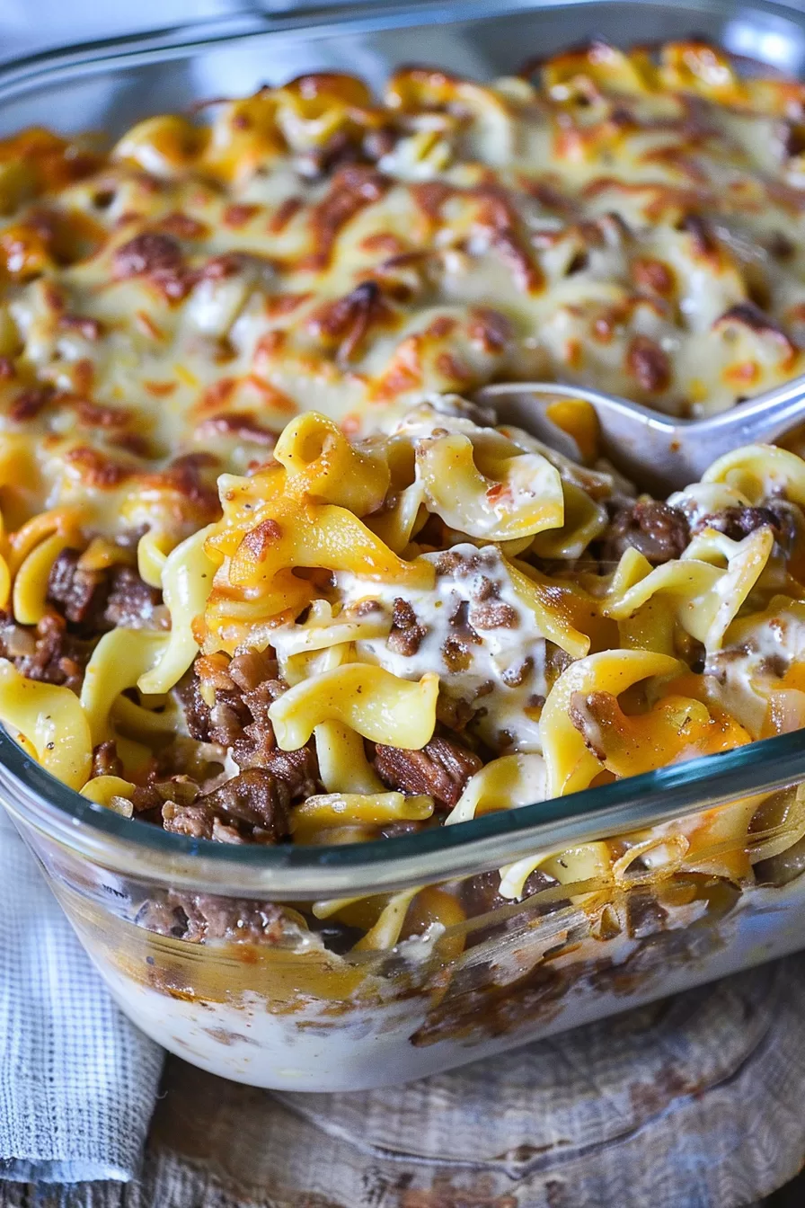 Sour Cream Beef Noodle Casserole Recipe