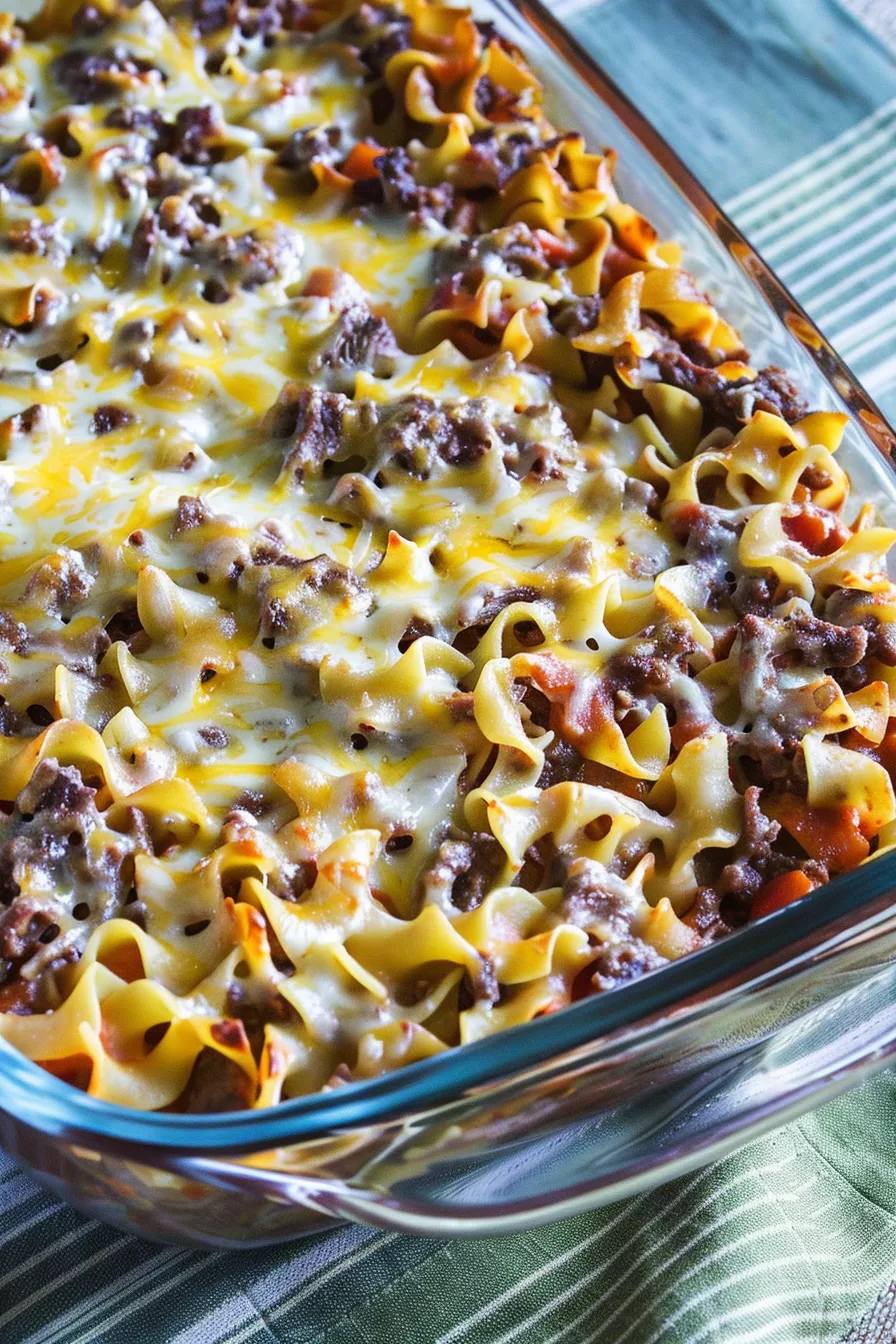 Sour Cream Beef Noodle Casserole Recipe