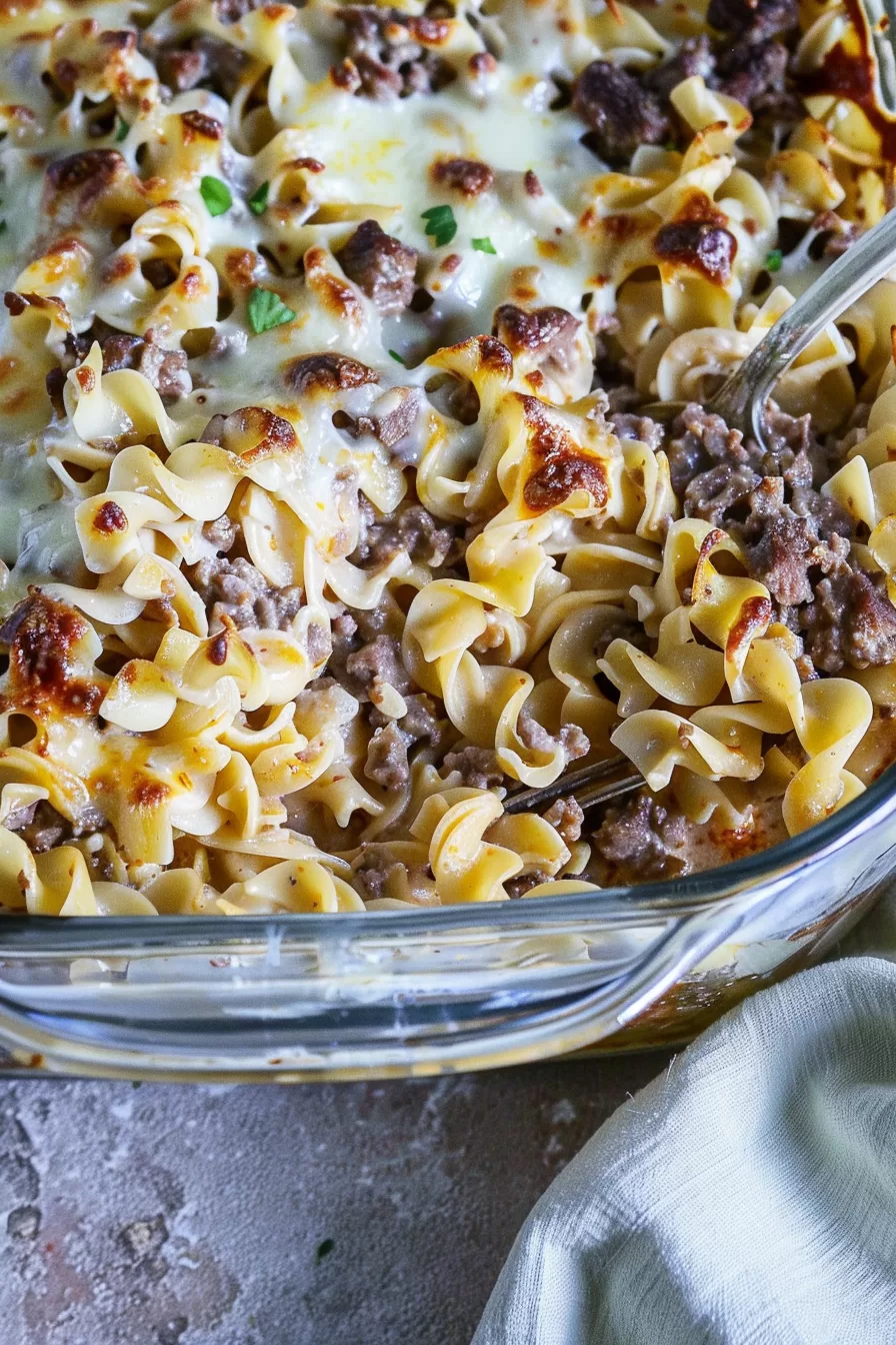 Sour Cream Beef Noodle Casserole Recipe