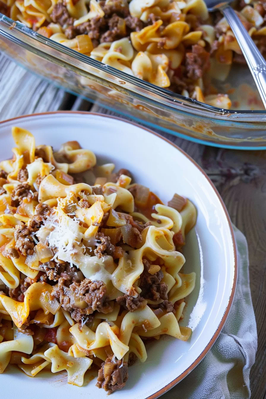 Sour Cream Beef Noodle Casserole Recipe