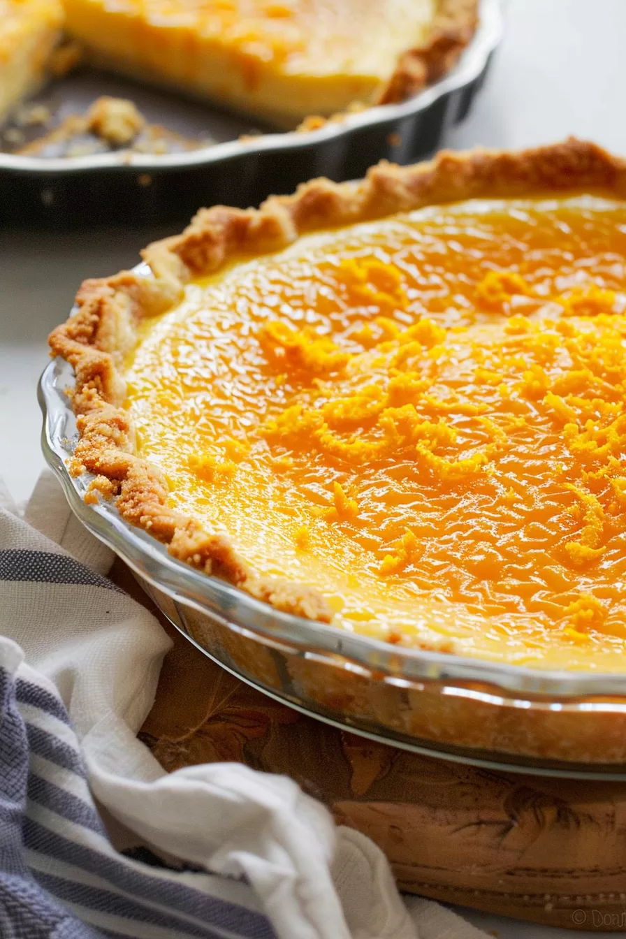 Zesty Sour Orange Pie