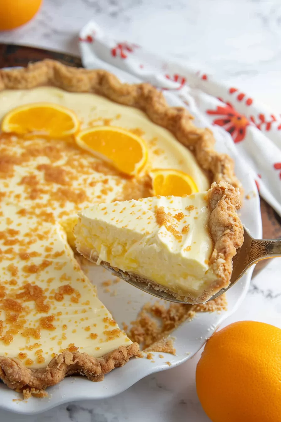 Zesty Sour Orange Pie