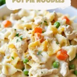 creamy chicken pot pie noodles