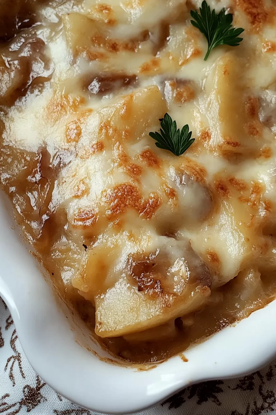 French Onion Potato Bake