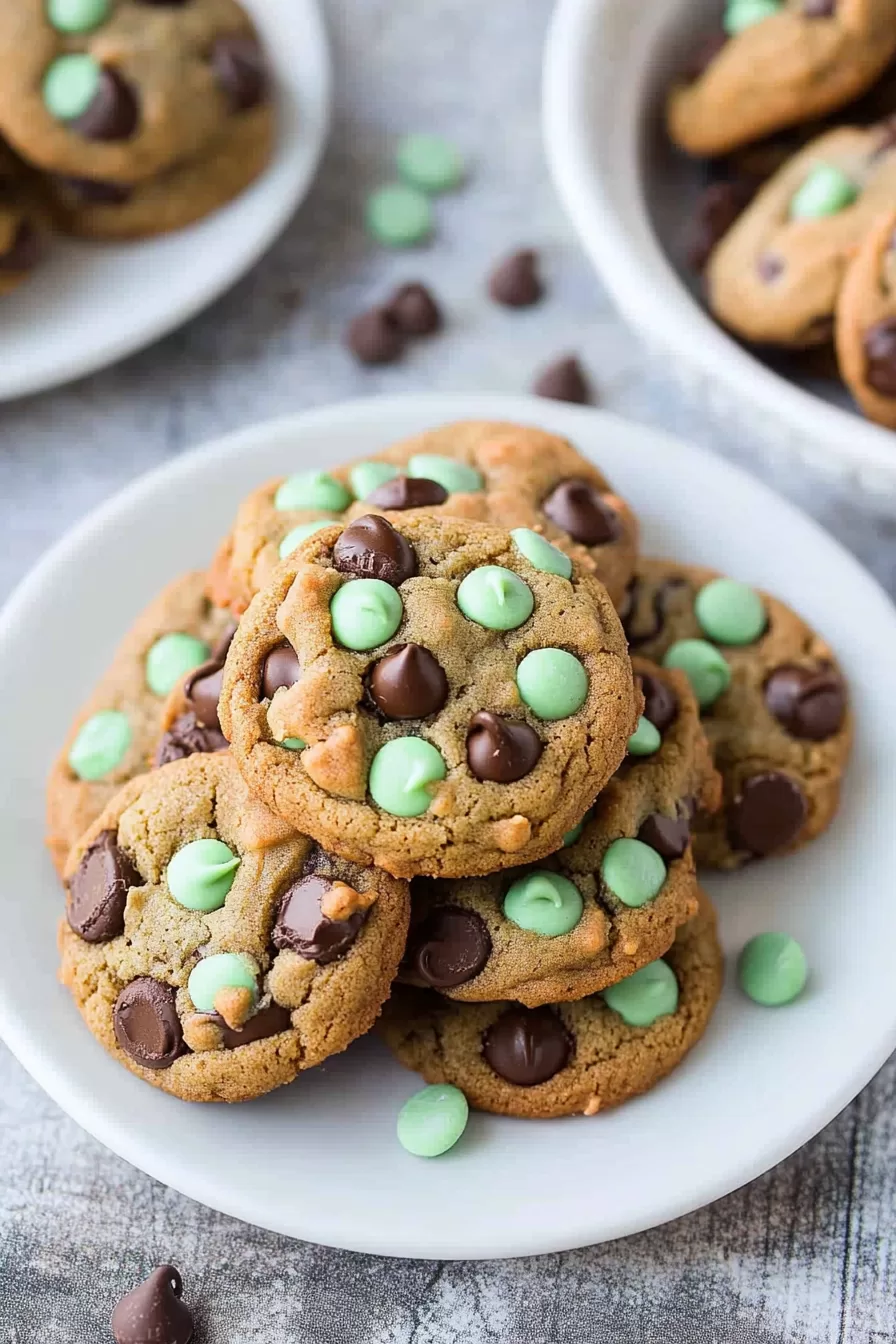 Mint Chocolate Chip Cookies