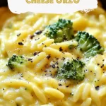 One Pot Broccoli Cheese Orzo