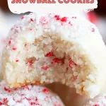 Peppermint Snowball Cookies