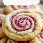 Raspberry Swirl Cookies