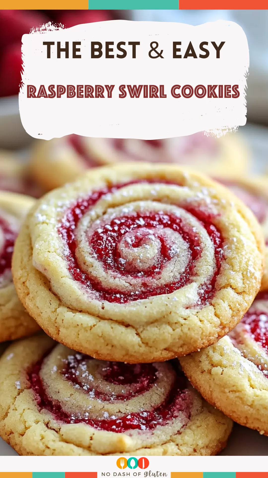 Raspberry Swirl Cookies