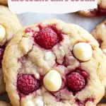 Raspberry and White Chocolate chips Cookie