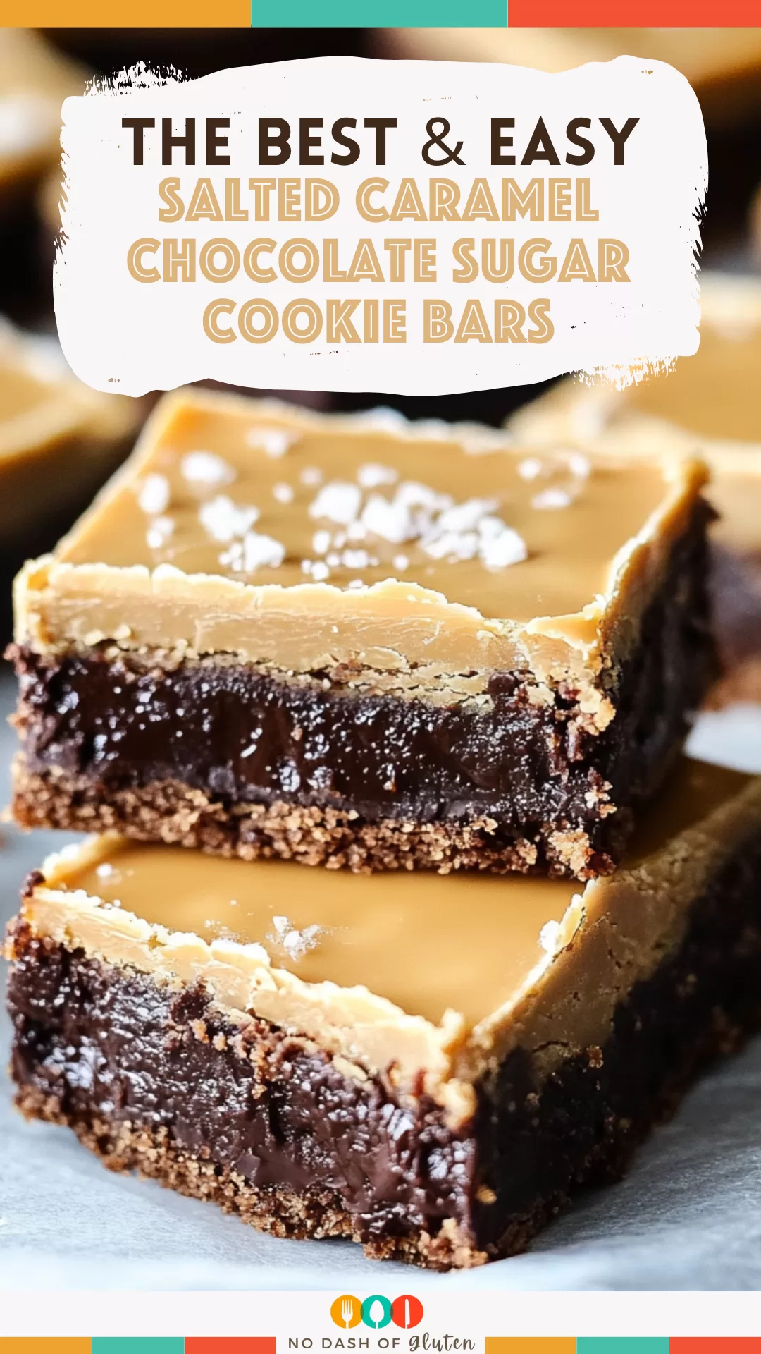 Salted Caramel Chocolate Sugar Cookie Bars