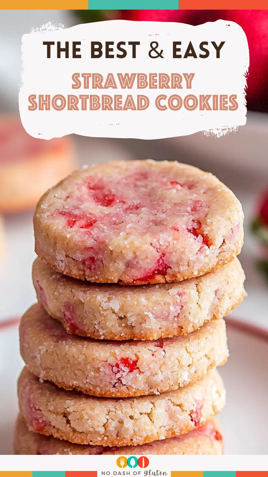 Strawberry Shortbread Cookies