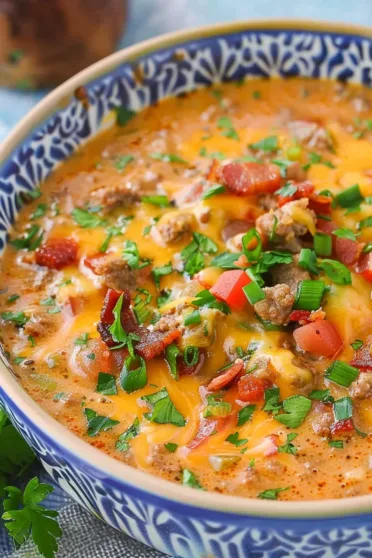 keto cheeseburger soup