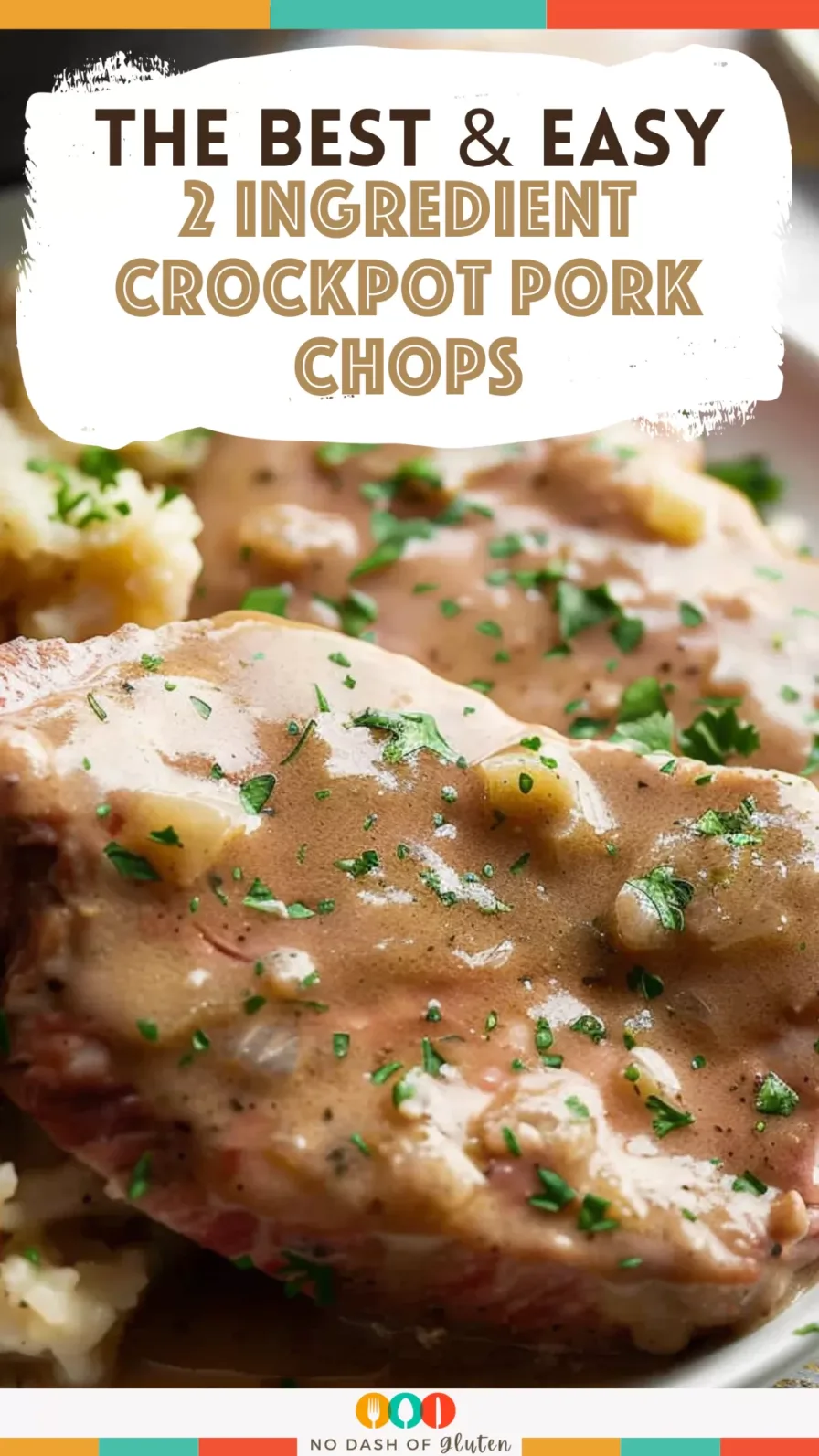 2 Ingredient Crockpot Pork Chops