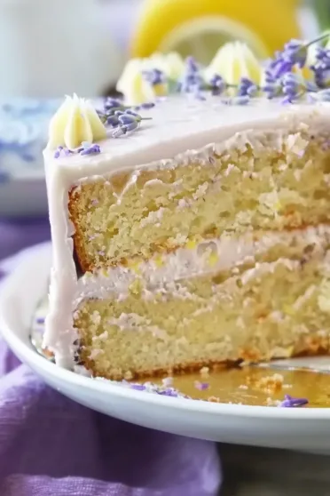 Moist Lemon Lavender Cake Recipe
