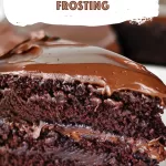 chocolate cake with chocolate cream cheese frosting