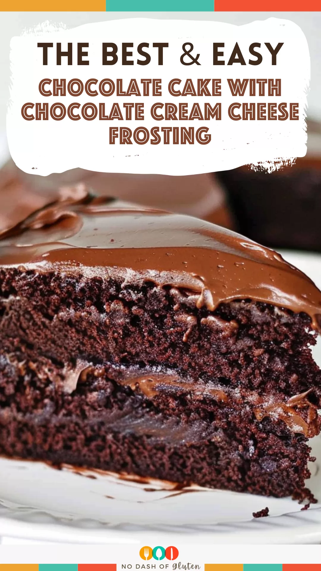 chocolate cake with chocolate cream cheese frosting