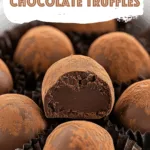 3 Ingredient Chocolate Truffles