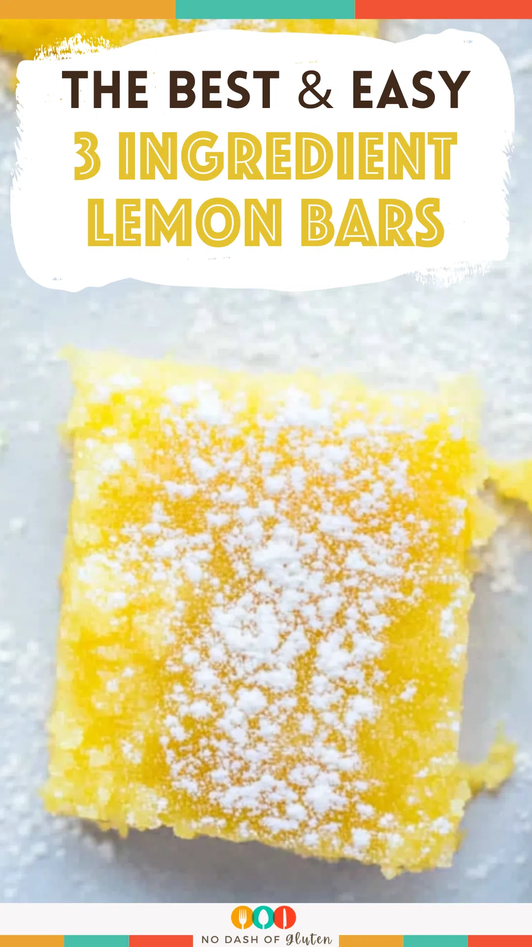 3 Ingredient Lemon Bars