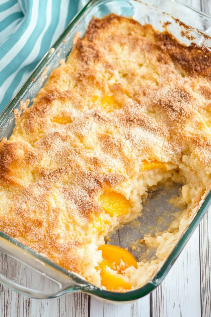 3 Ingredient Peach Cobbler