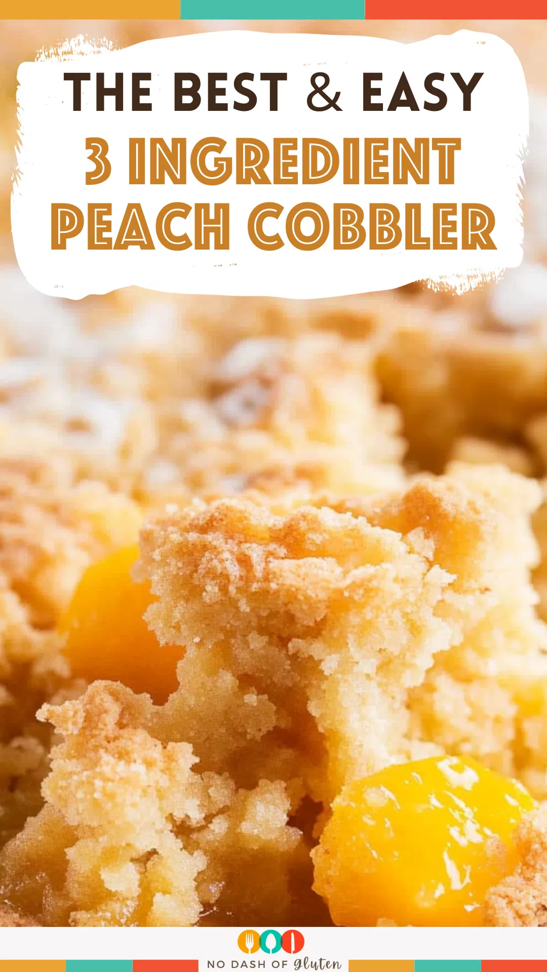 3 Ingredient Peach Cobbler