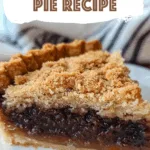 Amish Shoofly Pie Recipe