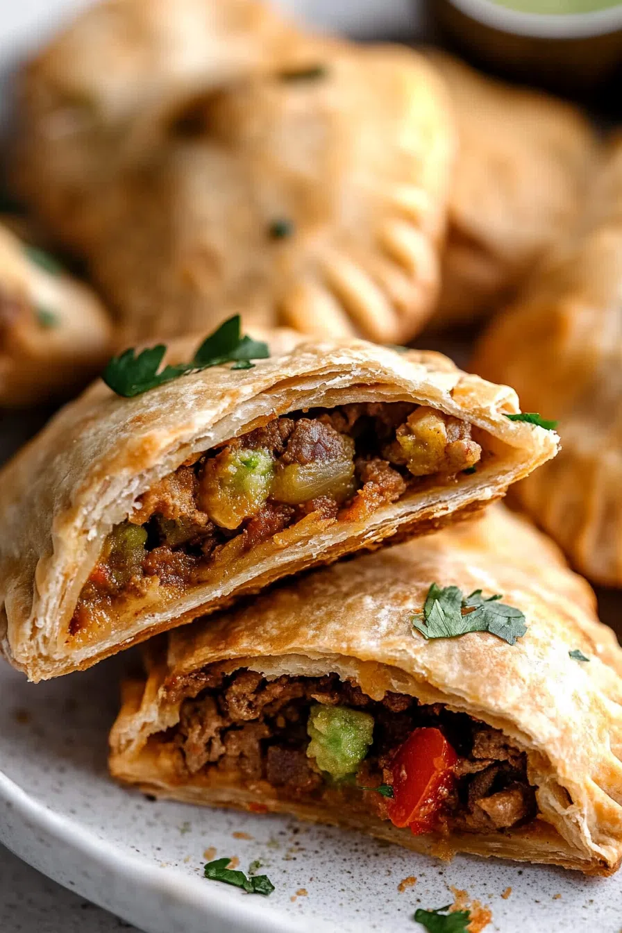 Gluten-free empanadas cooling on a wire rack, ready to be enjoyed.