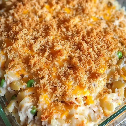 A hearty serving of Texas Potatoes Casserole, with a crispy golden-brown topping and melty cheese on top.