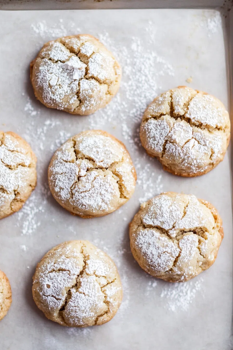 A batch of cookies arranged on parchment paper, ready to be enjoyed.