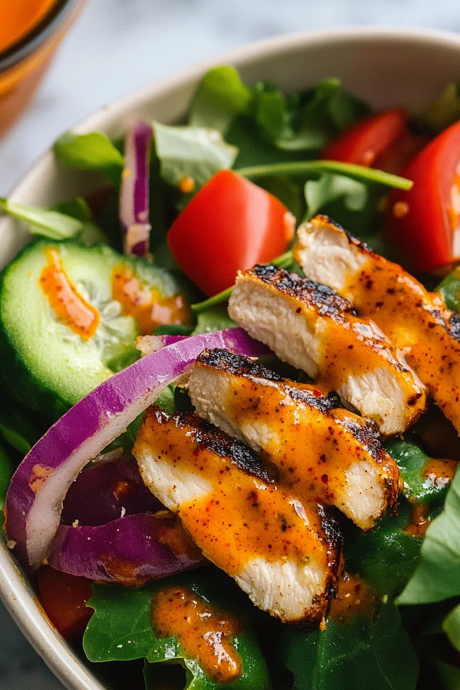 Close-up of a smooth, glossy sauce with flecks of seasoning.