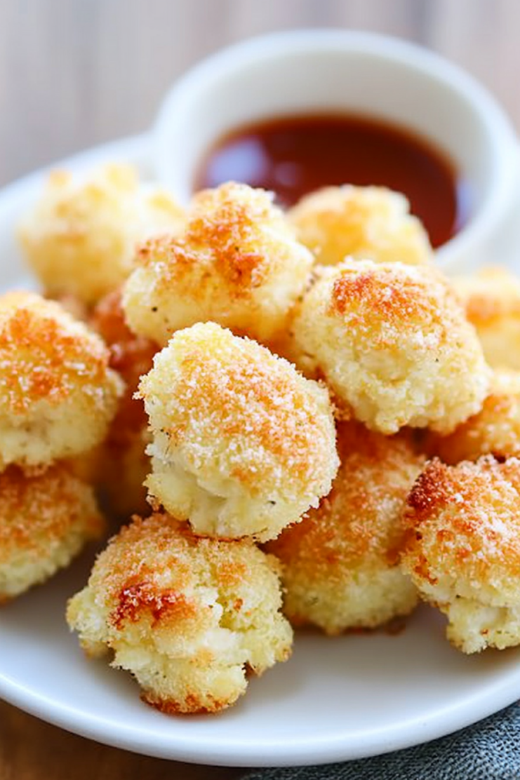Crispy Baked Parmesan Cauliflower Bites