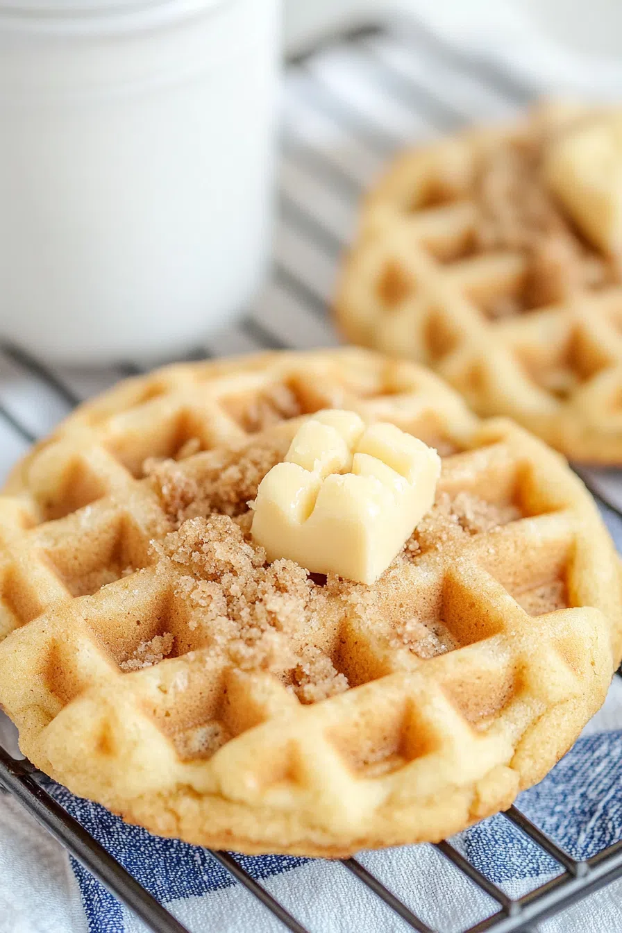 Freshly baked cookies with a crispy edge and fluffy center.