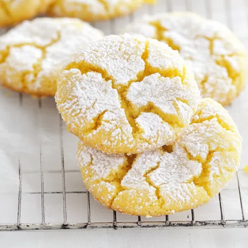 Freshly baked cookies with a slightly cracked surface, revealing a tender inside.