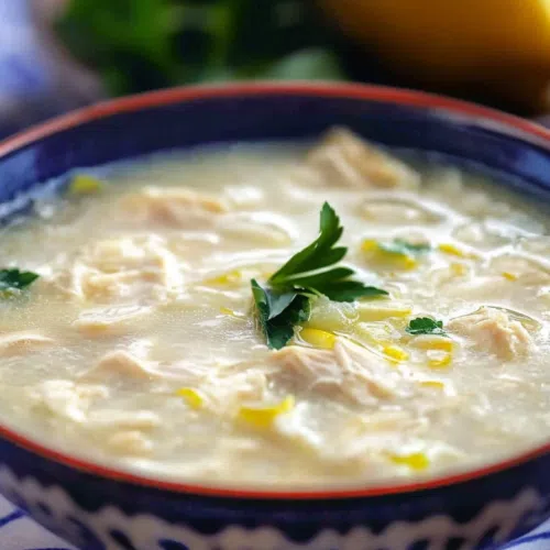 Close-up of sausage pasta coated in a glossy honey garlic sauce, topped with chopped parsley